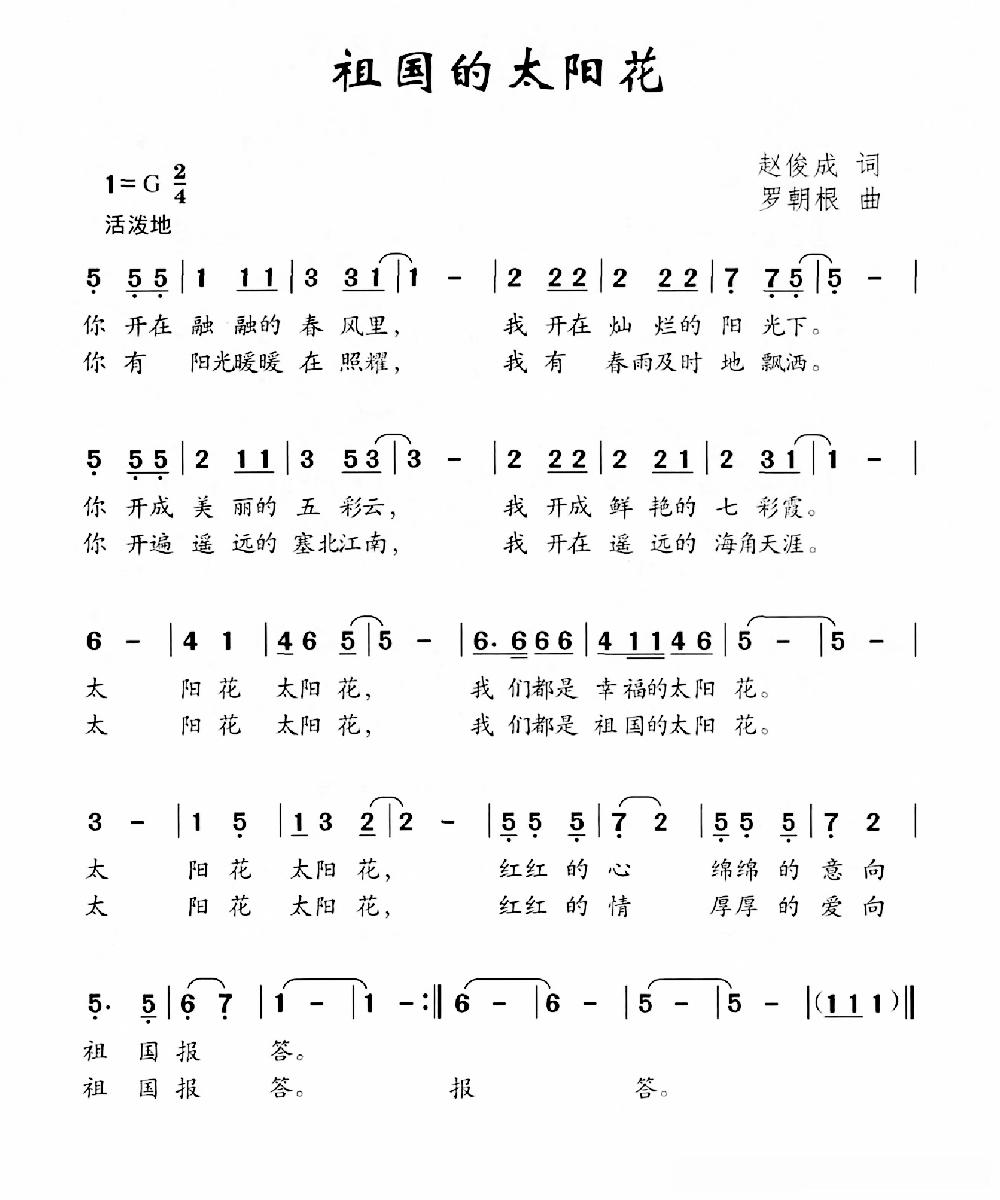 祖国的太阳花