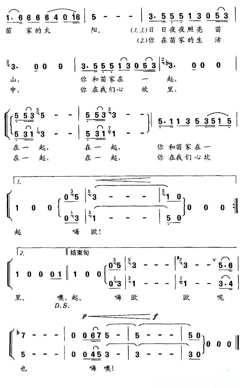 苗家的太阳