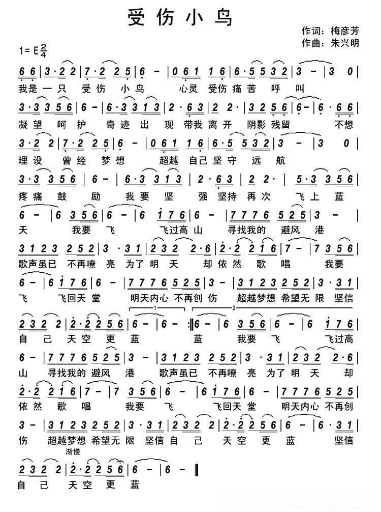 受伤小鸟