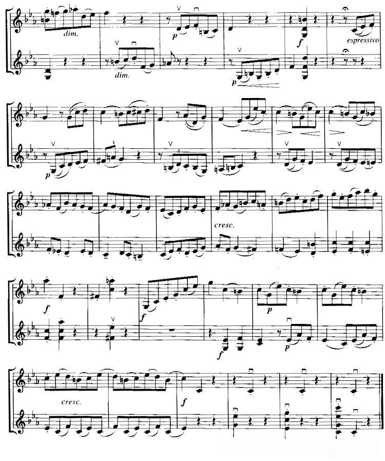 霍曼《小提琴基础教程》选曲：戏剧插曲（二重奏）