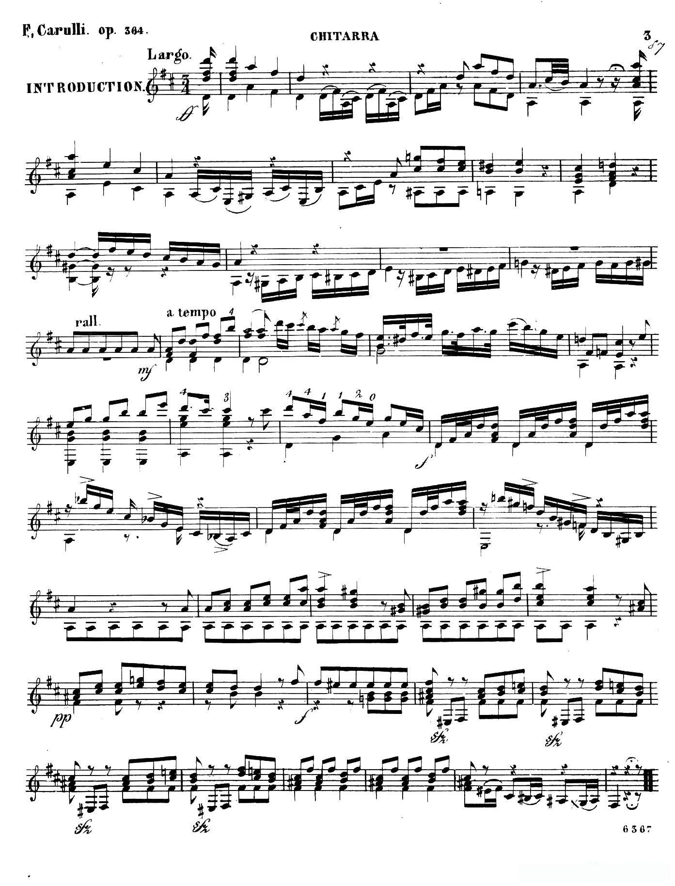 Carulli Op.364（古典吉他）