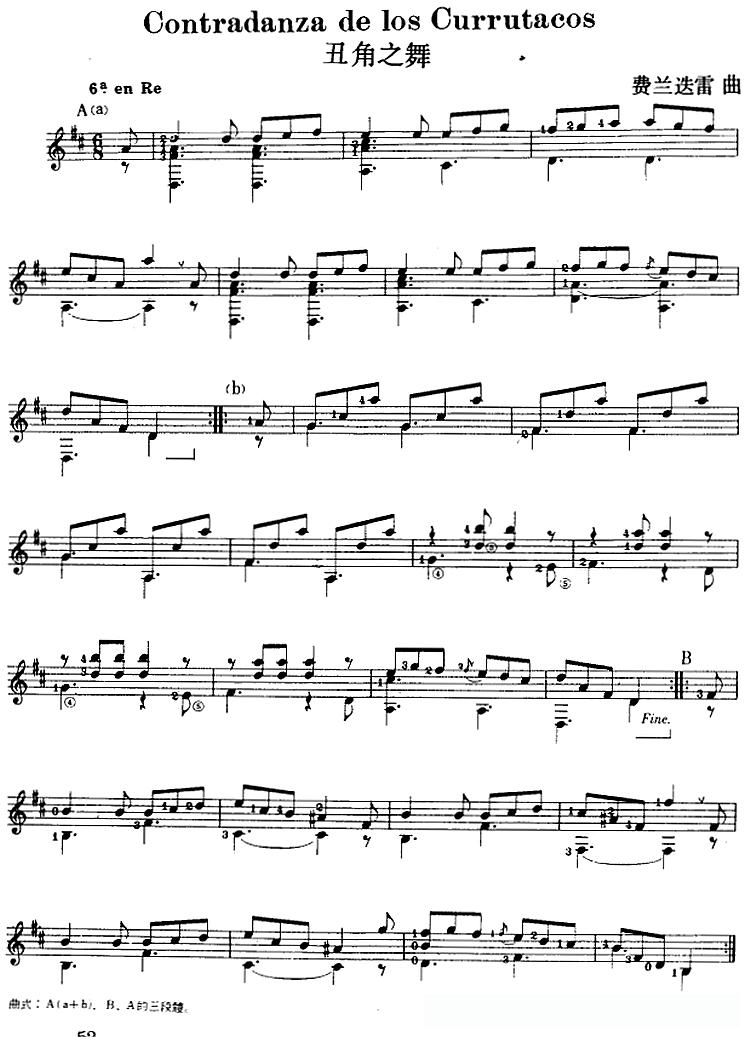 西班牙吉他独奏曲：丑角之舞