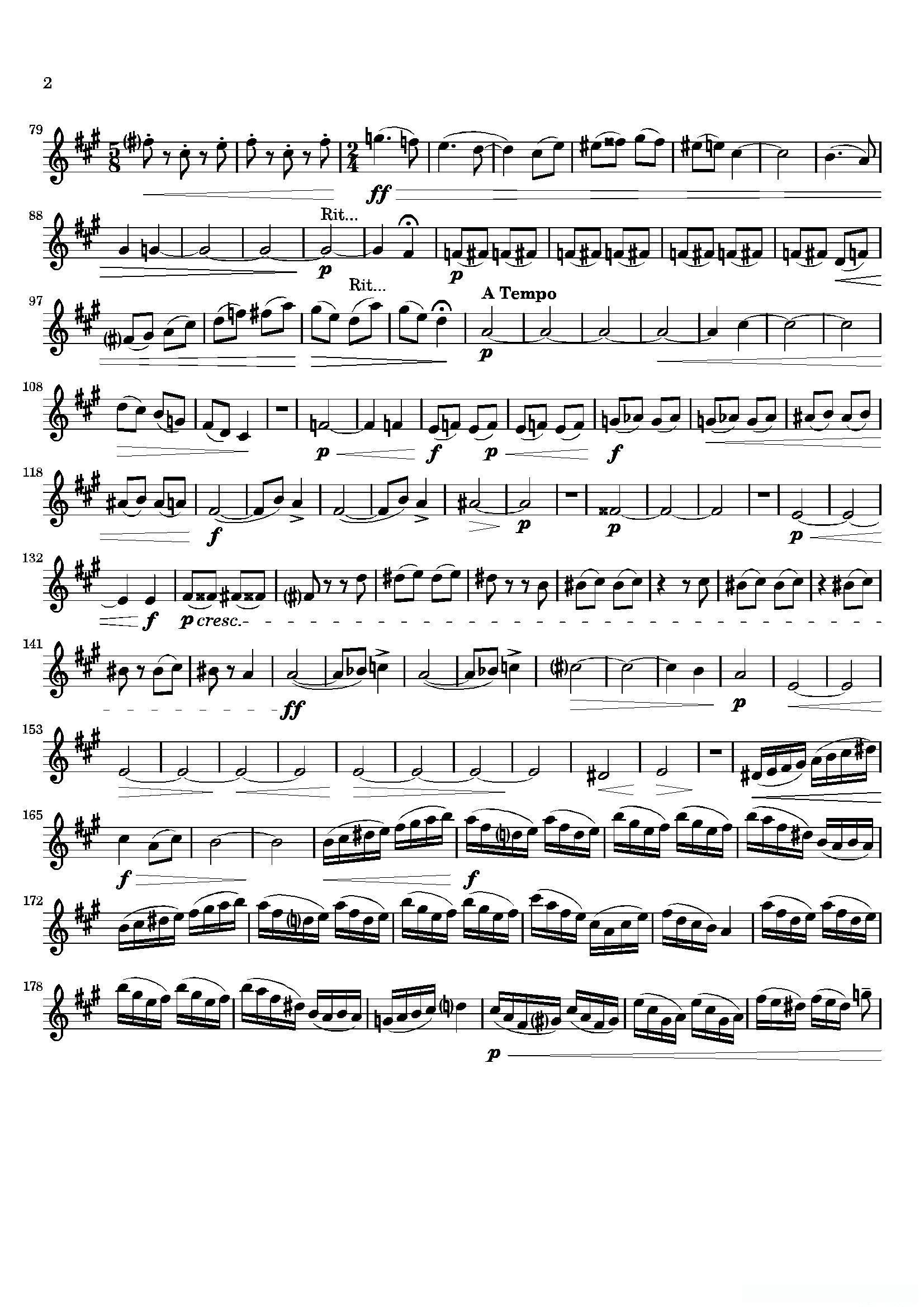 Movement(四重奏中音萨克斯分谱)