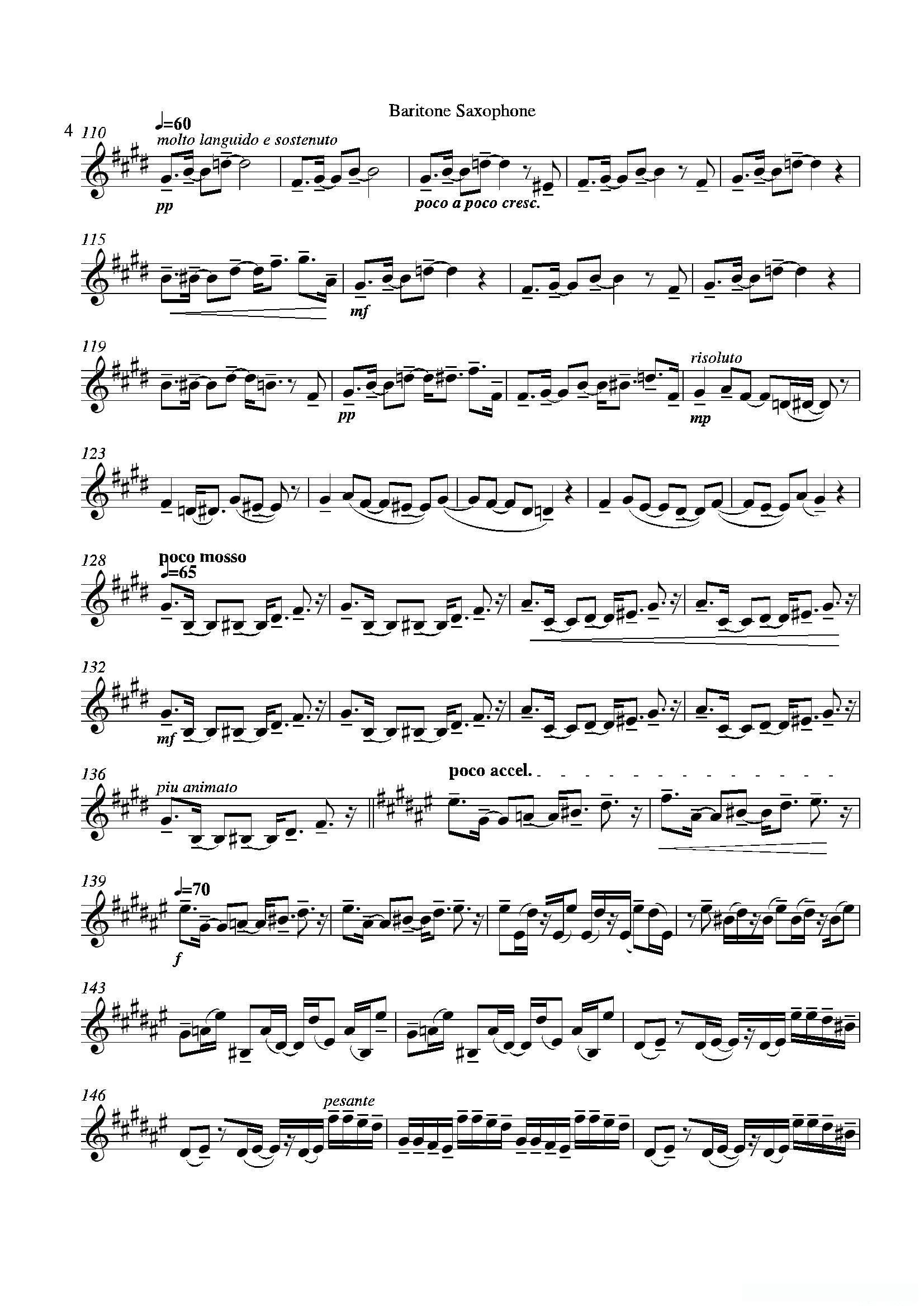 Grigri(四重奏上低音萨克斯分谱)