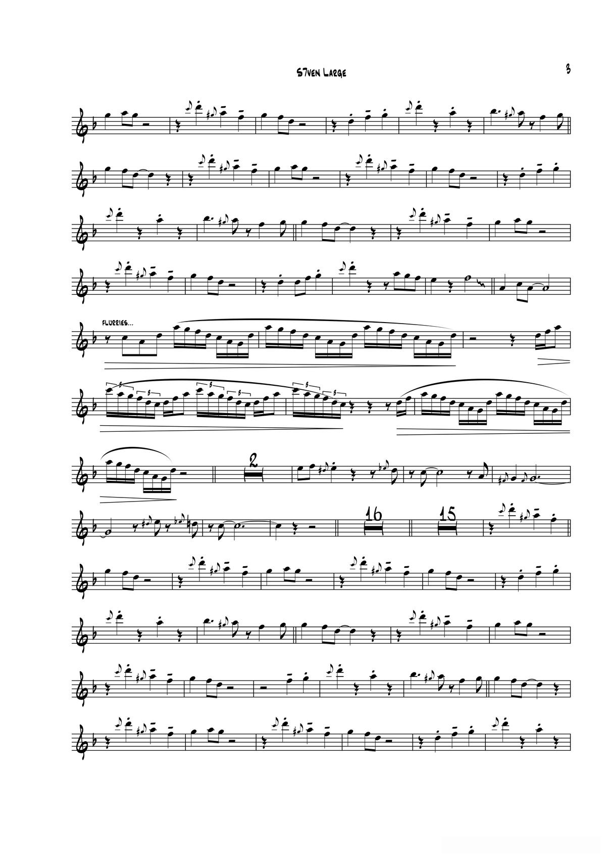S7even Large(次中音萨克斯)