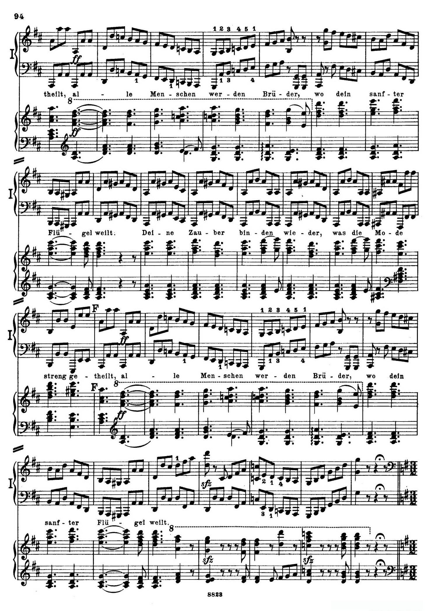 d小调第九交响曲 Op.125(双钢琴P93——102)