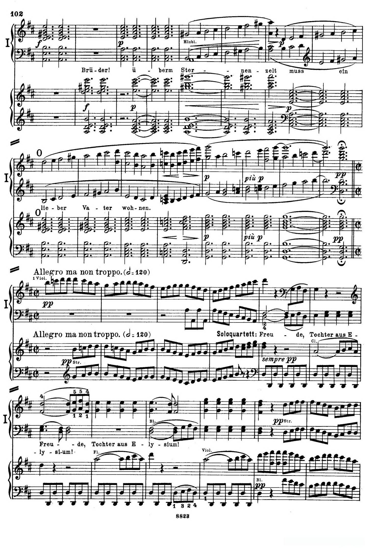 d小调第九交响曲 Op.125（双钢琴P93——102）