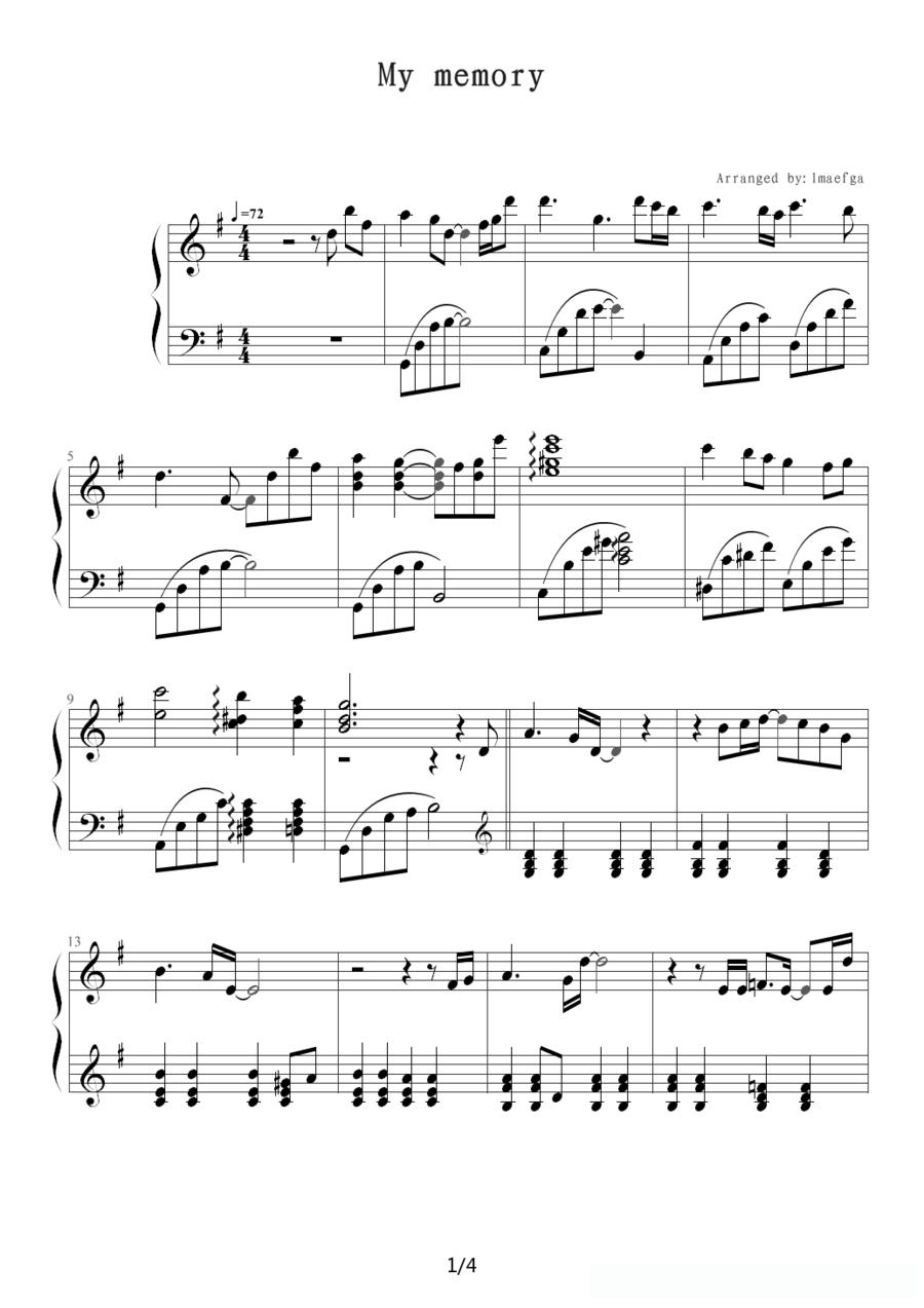 MY MEMORY(韩剧《冬季恋歌》插曲)