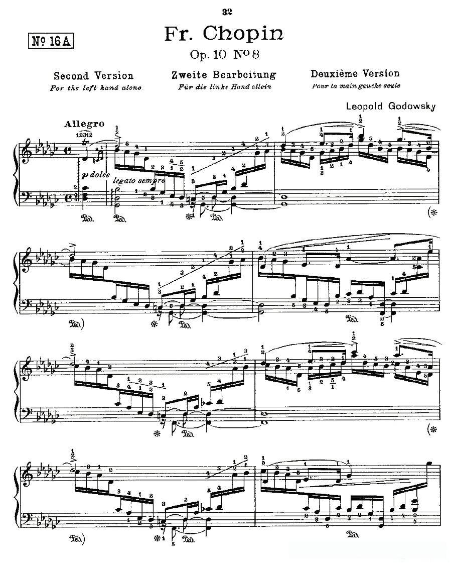 肖邦《练习曲》Fr.Chopin Op.10 No8-2