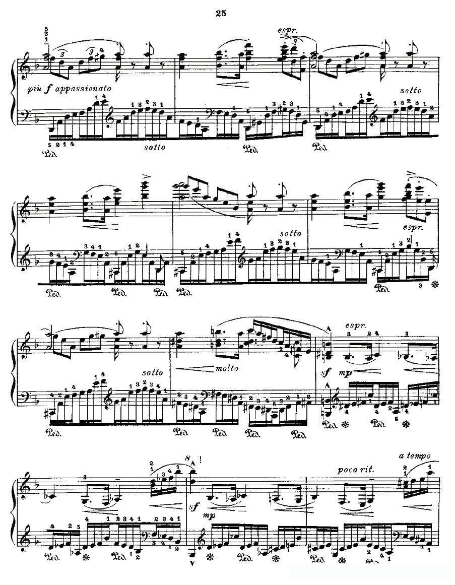 肖邦《练习曲》Fr.Chopin Op.10 No8-1