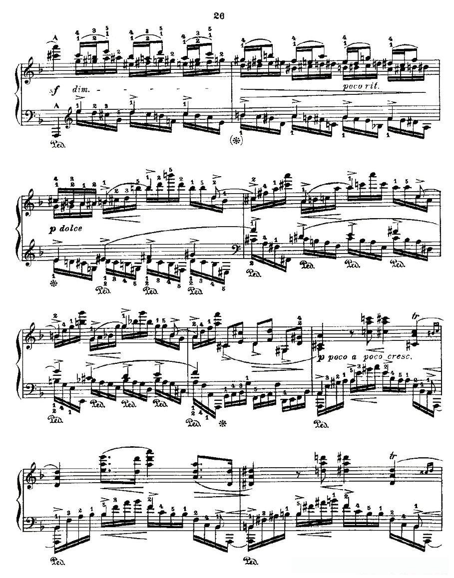 肖邦《练习曲》Fr.Chopin Op.10 No8-1