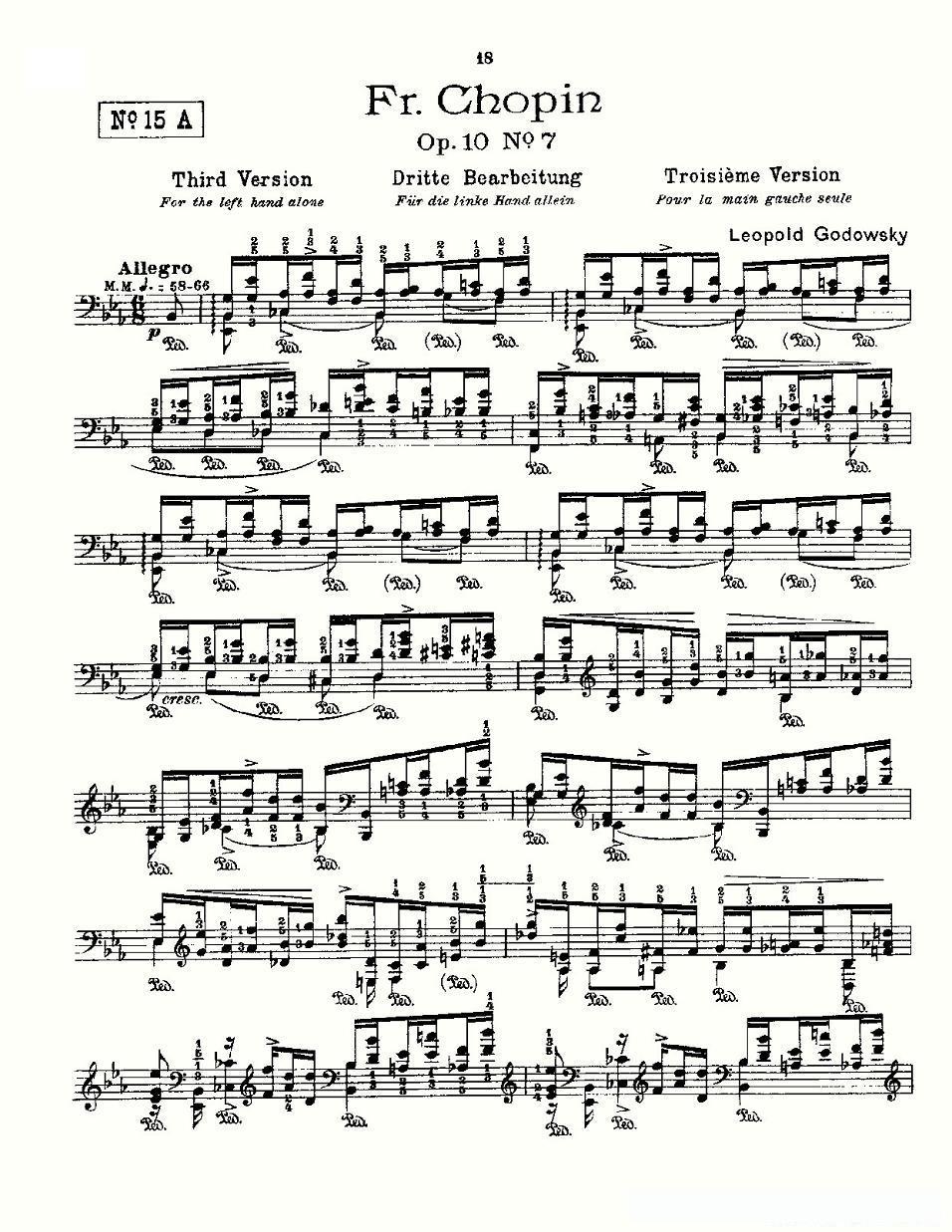 肖邦《练习曲》Fr.Chopin Op.10 No7-3