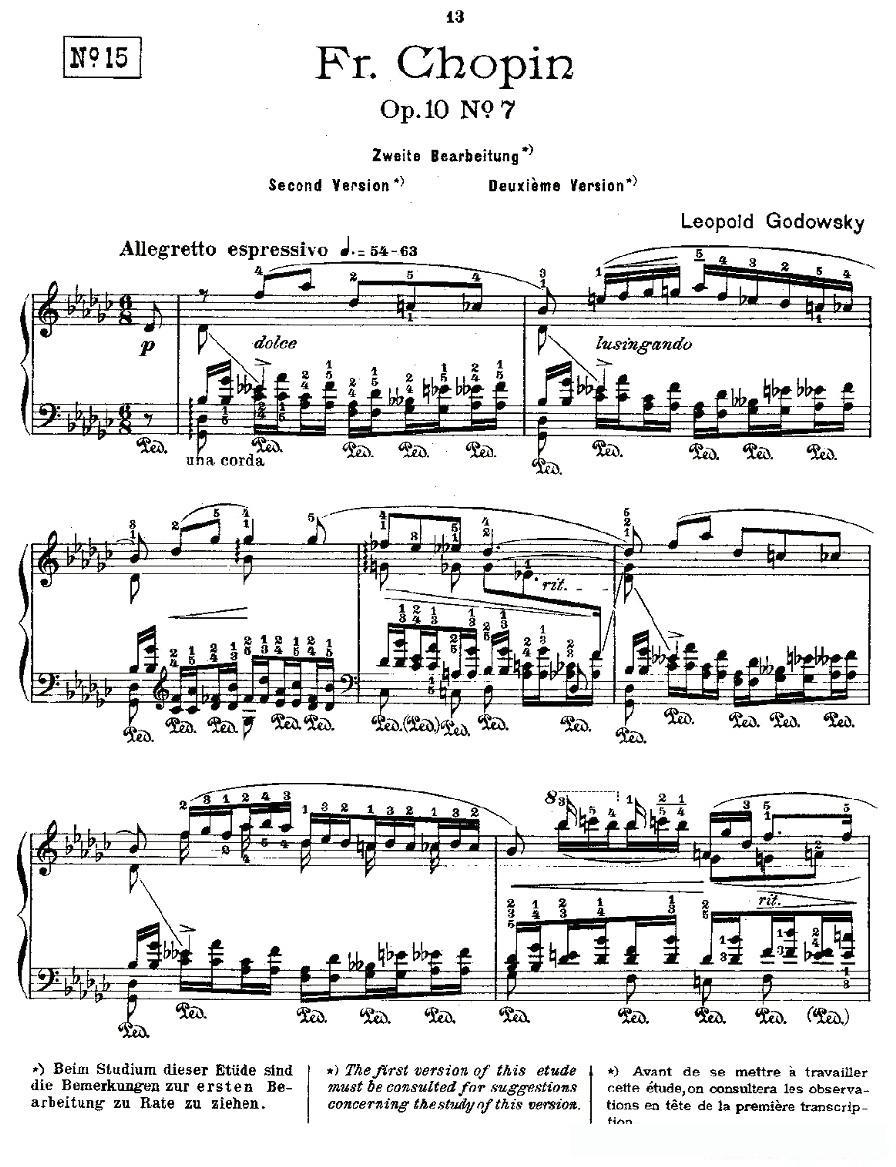 肖邦《练习曲》Fr.Chopin Op.10 No7-2