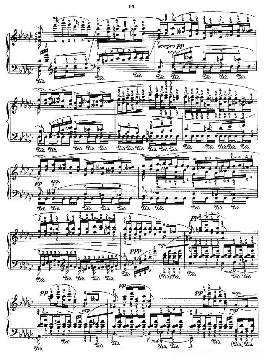 肖邦《练习曲》Fr.Chopin Op.10 No7-2