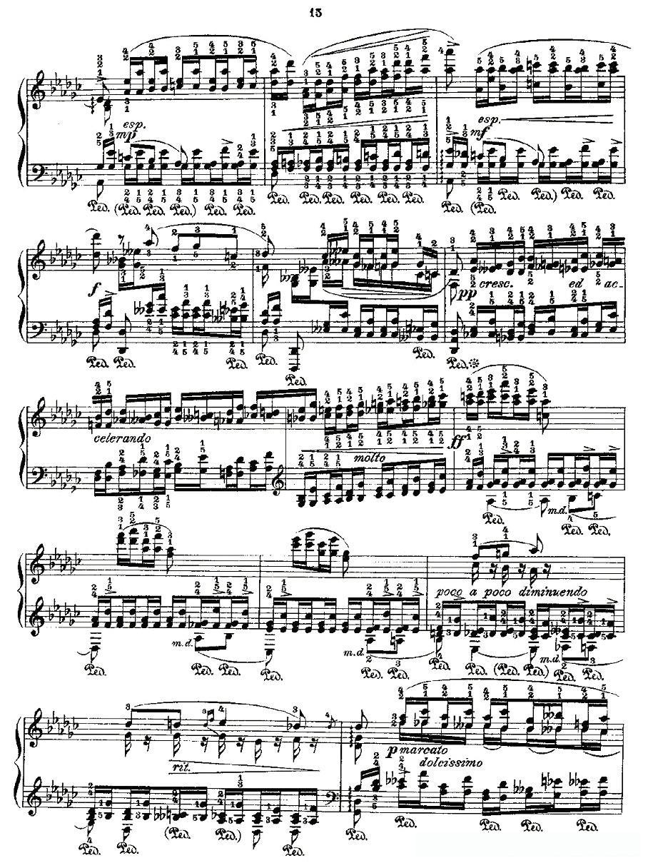 肖邦《练习曲》Fr.Chopin Op.10 No7-2