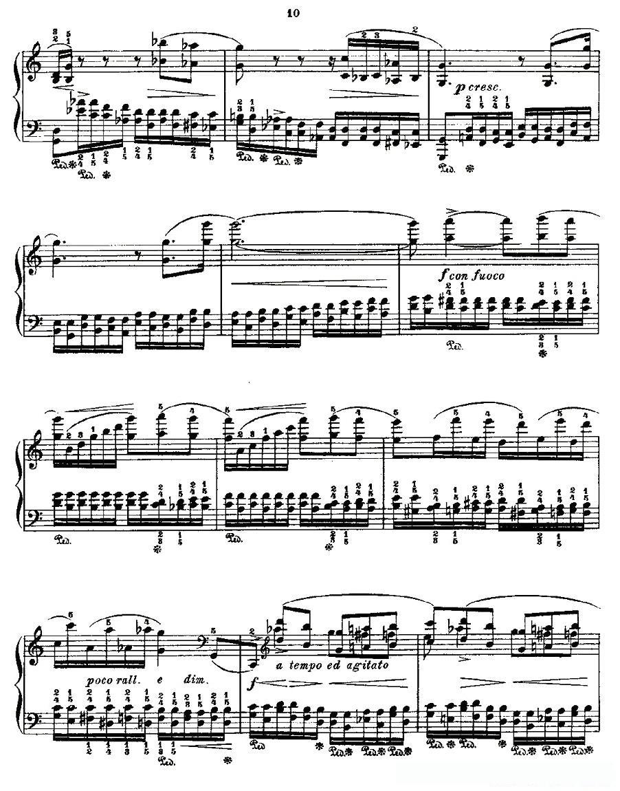 肖邦《练习曲》Fr.Chopin Op.10 No7-1