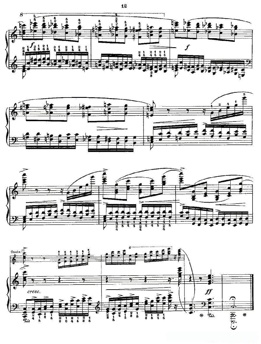 肖邦《练习曲》Fr.Chopin Op.10 No7-1