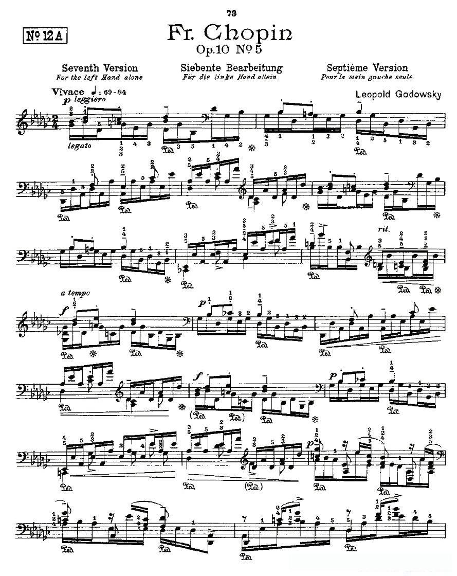 肖邦《练习曲》Fr.Chopin Op.10 No5-7