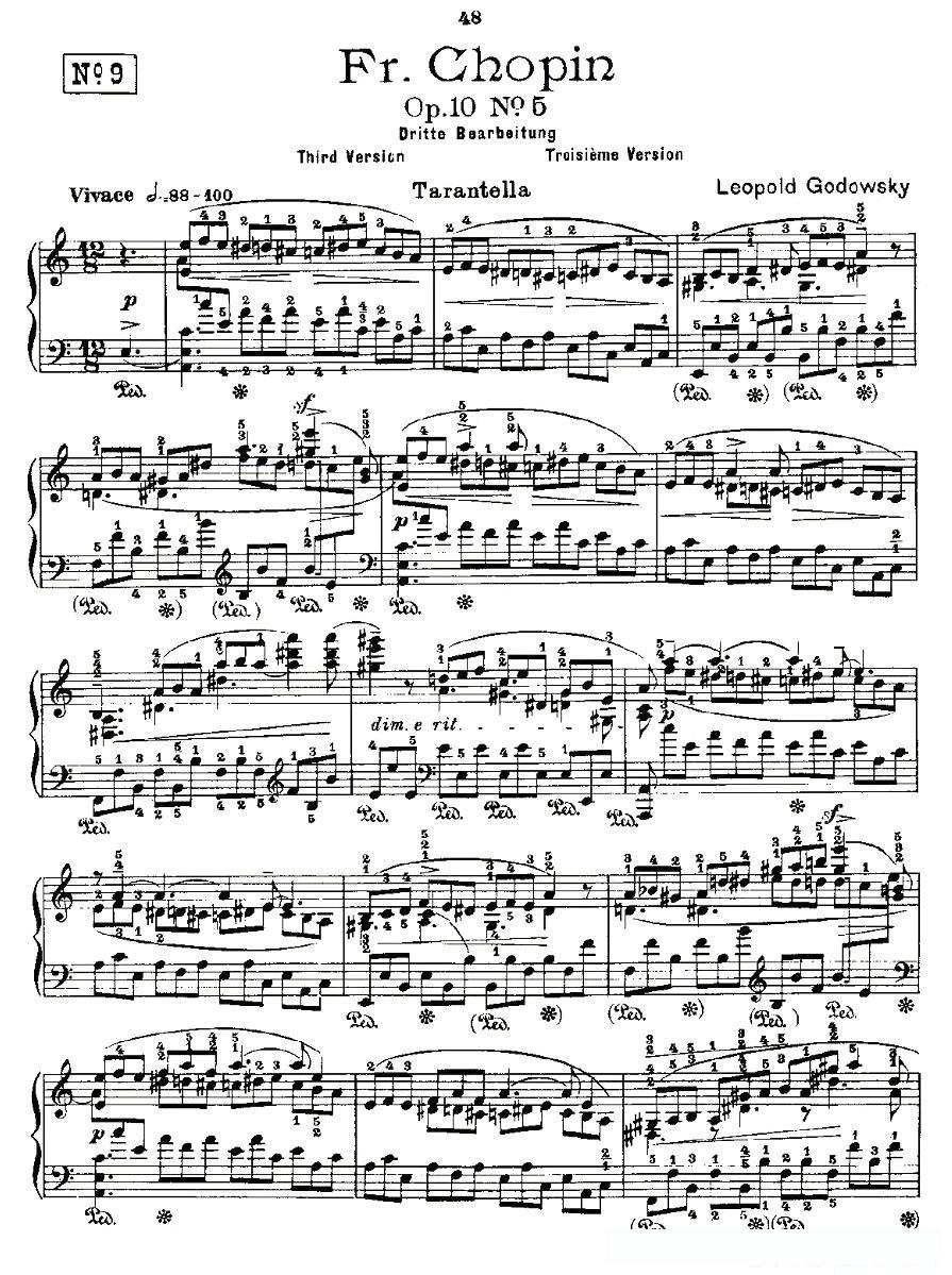 肖邦《练习曲》Fr.Chopin Op.10 No5-3
