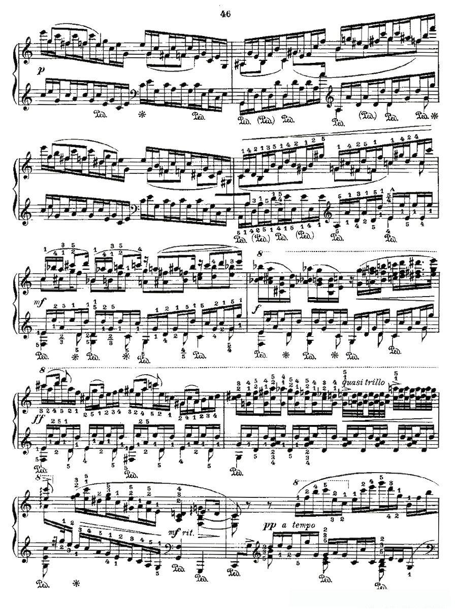 肖邦《练习曲》Fr.Chopin Op.10 No5-2
