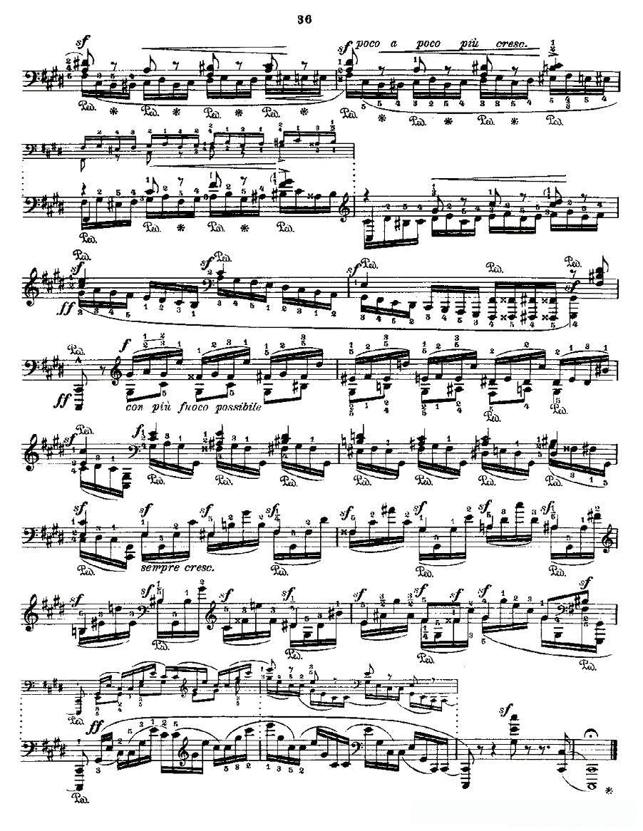 肖邦《练习曲》Fr.Chopin Op.10 No4