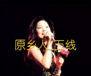 《原乡人吉他谱》_邓丽君_五线_吉他图片谱4张