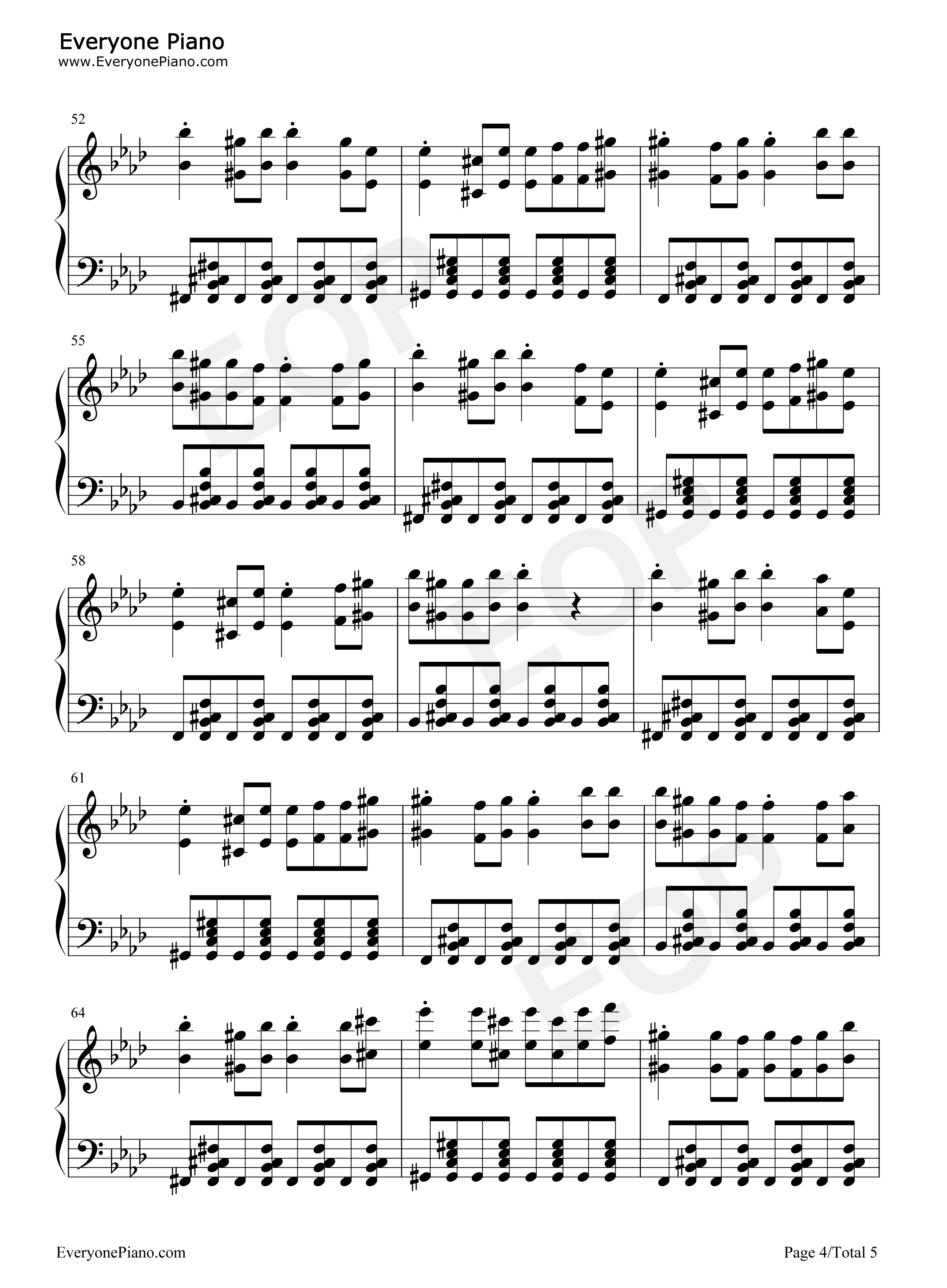 Lanterns-Xomu五线谱预览4