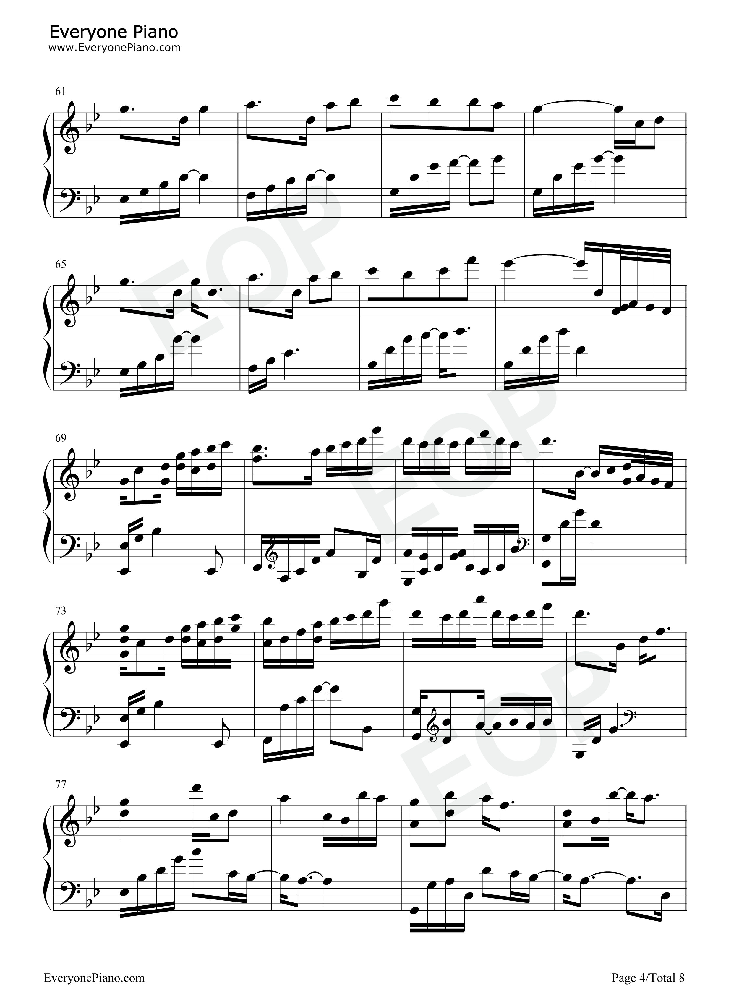 半世游-半世界之旅官方宣传曲五线谱预览4
