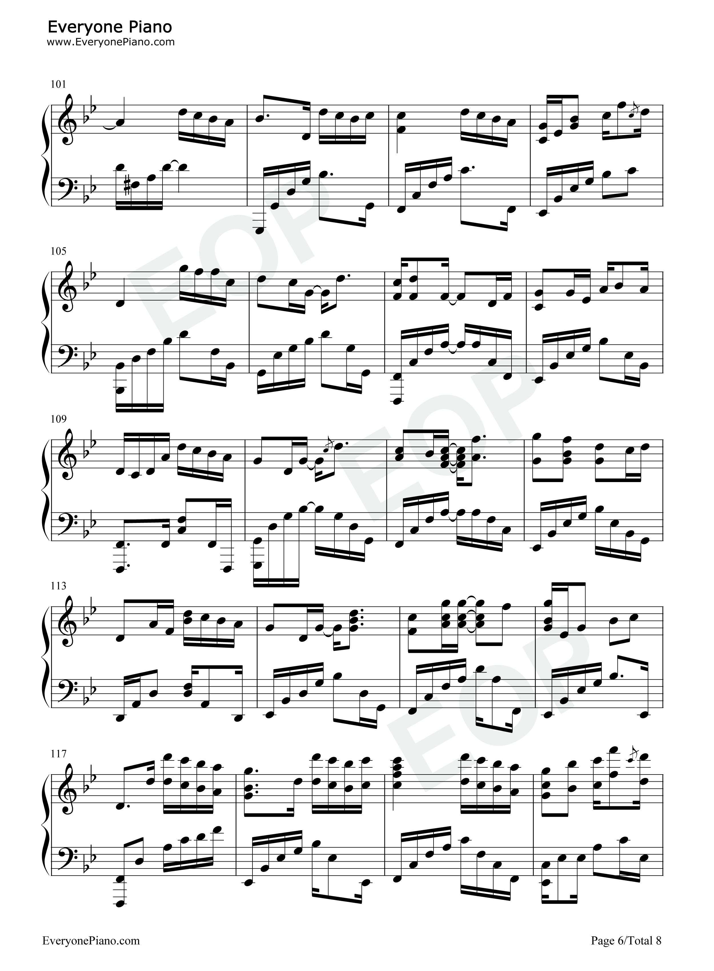 半世游-半世界之旅官方宣传曲五线谱预览6
