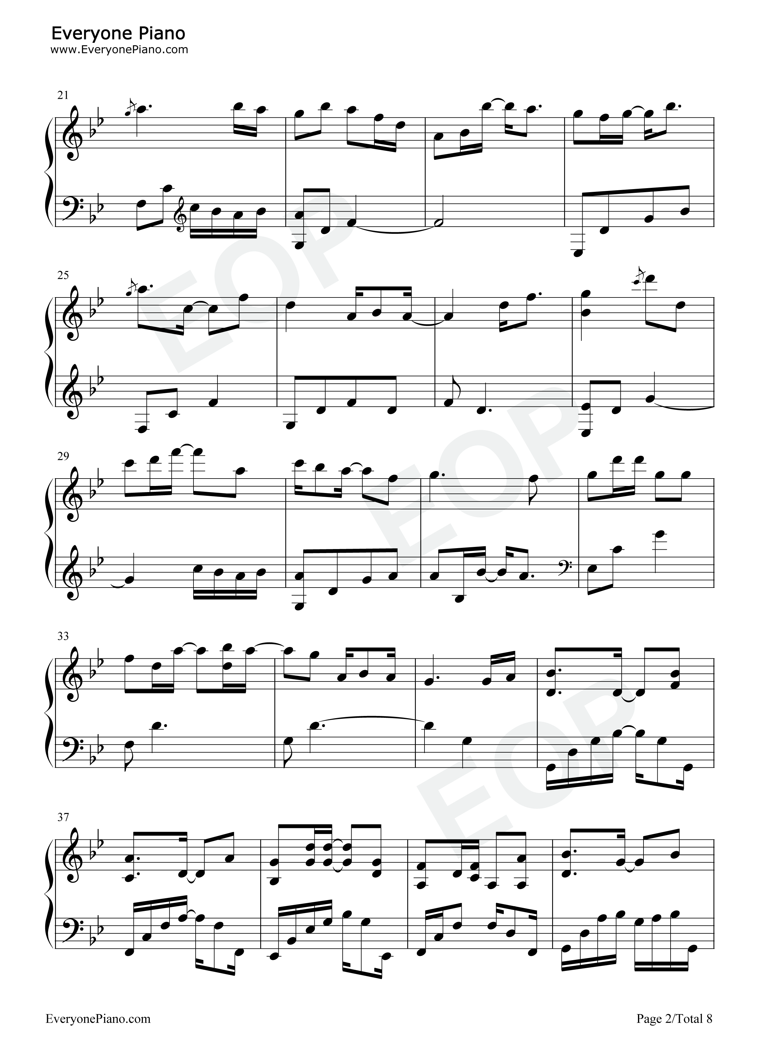 半世游-半世界之旅官方宣传曲五线谱预览2