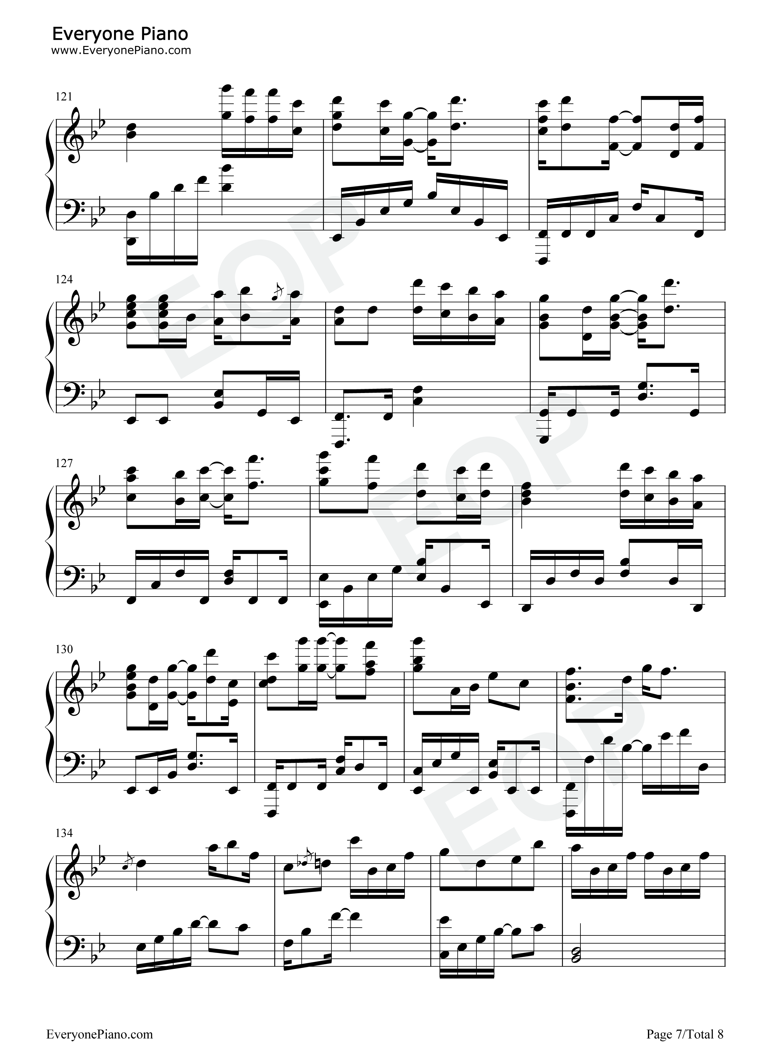 半世游-半世界之旅官方宣传曲五线谱预览7