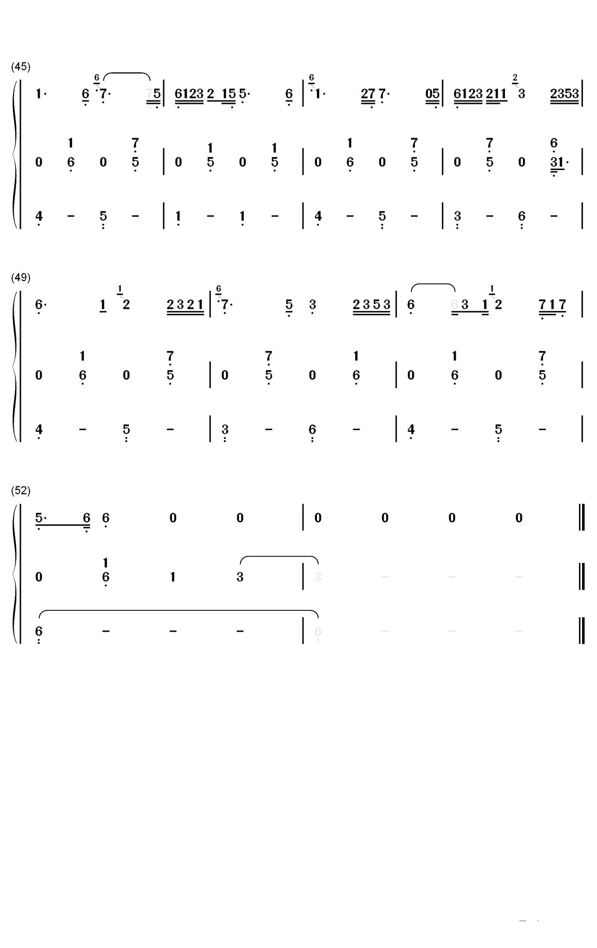 多情种钢琴简谱-数字双手-要不要买菜4